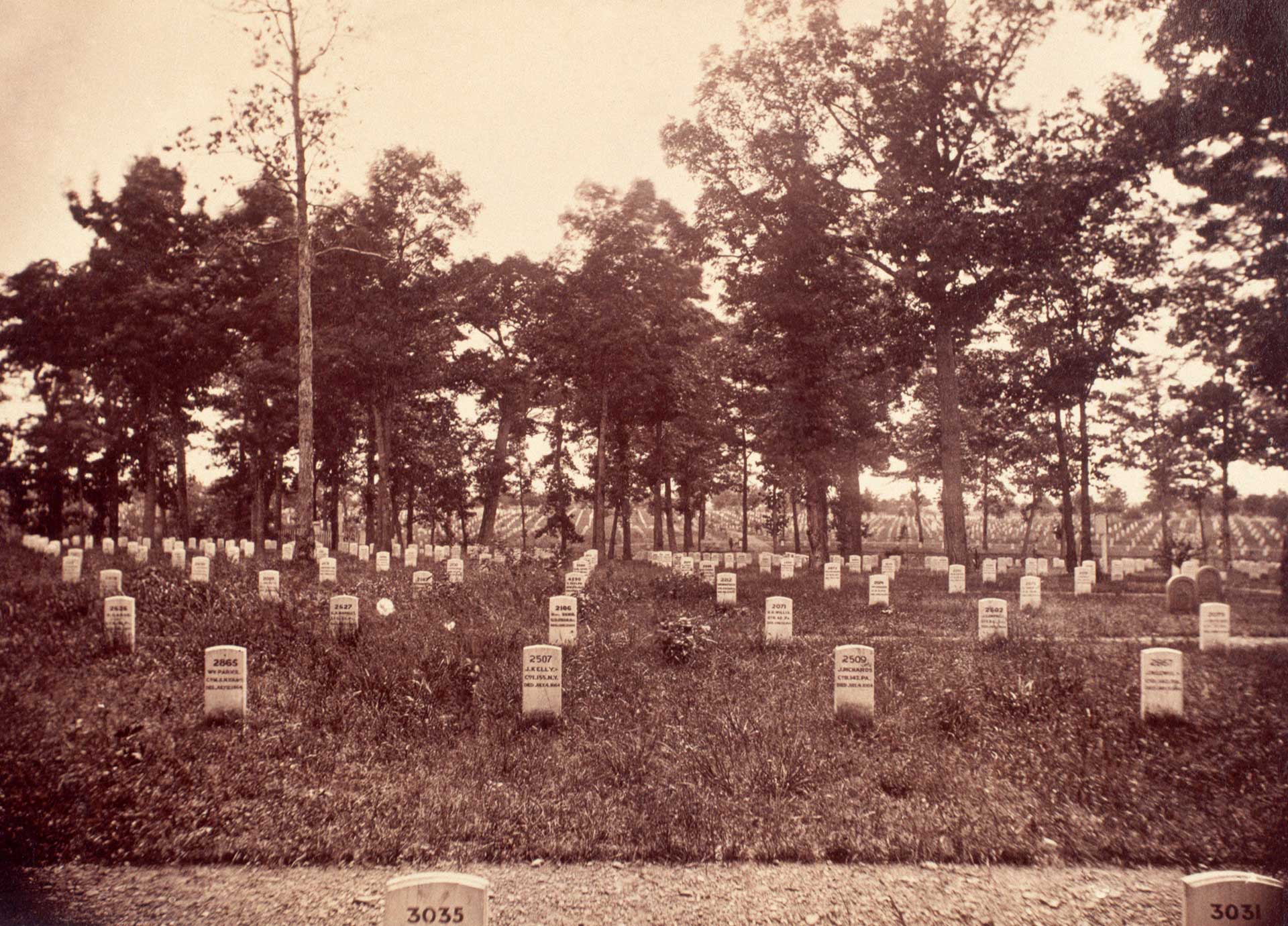 Arlington National Cemetery during the Civil War.
